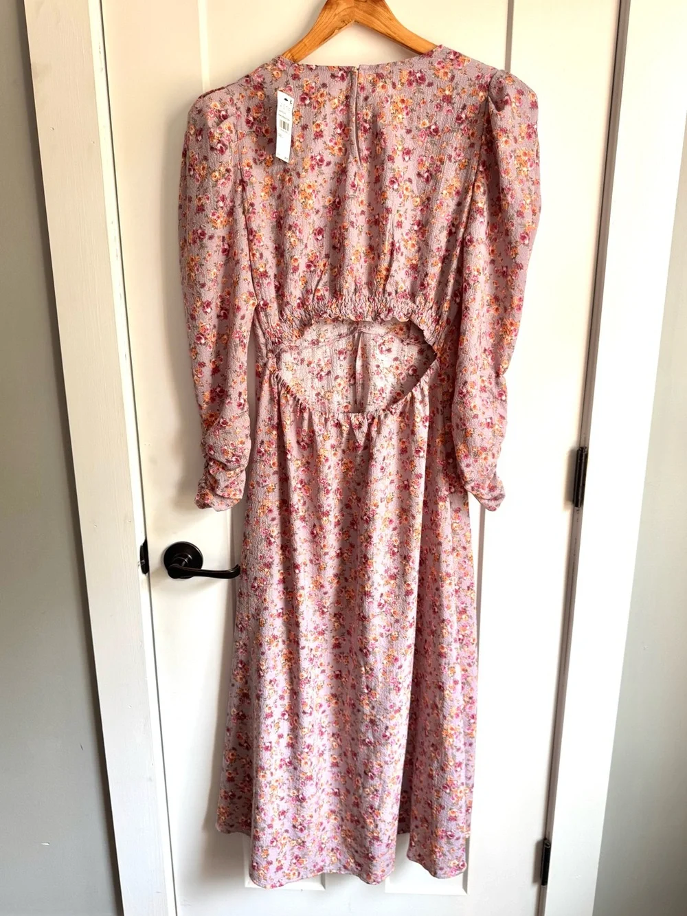 NWT ASTR The Label Purple Floral Midi Size Large - Picture 5 of 12